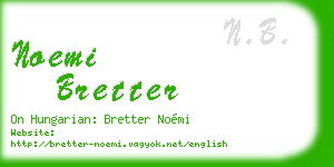noemi bretter business card